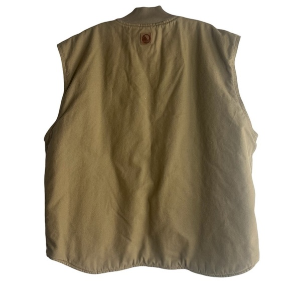 BERNE Sherpa Lined HEAVY Full Zip Utility Vest — no size tag — see measurements - Picture 2 of 7